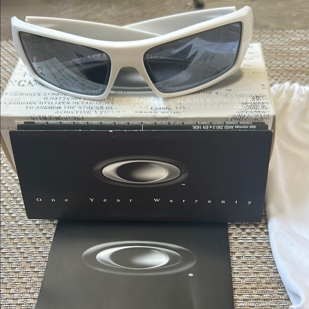 Oakley White Gascan Sunglasses